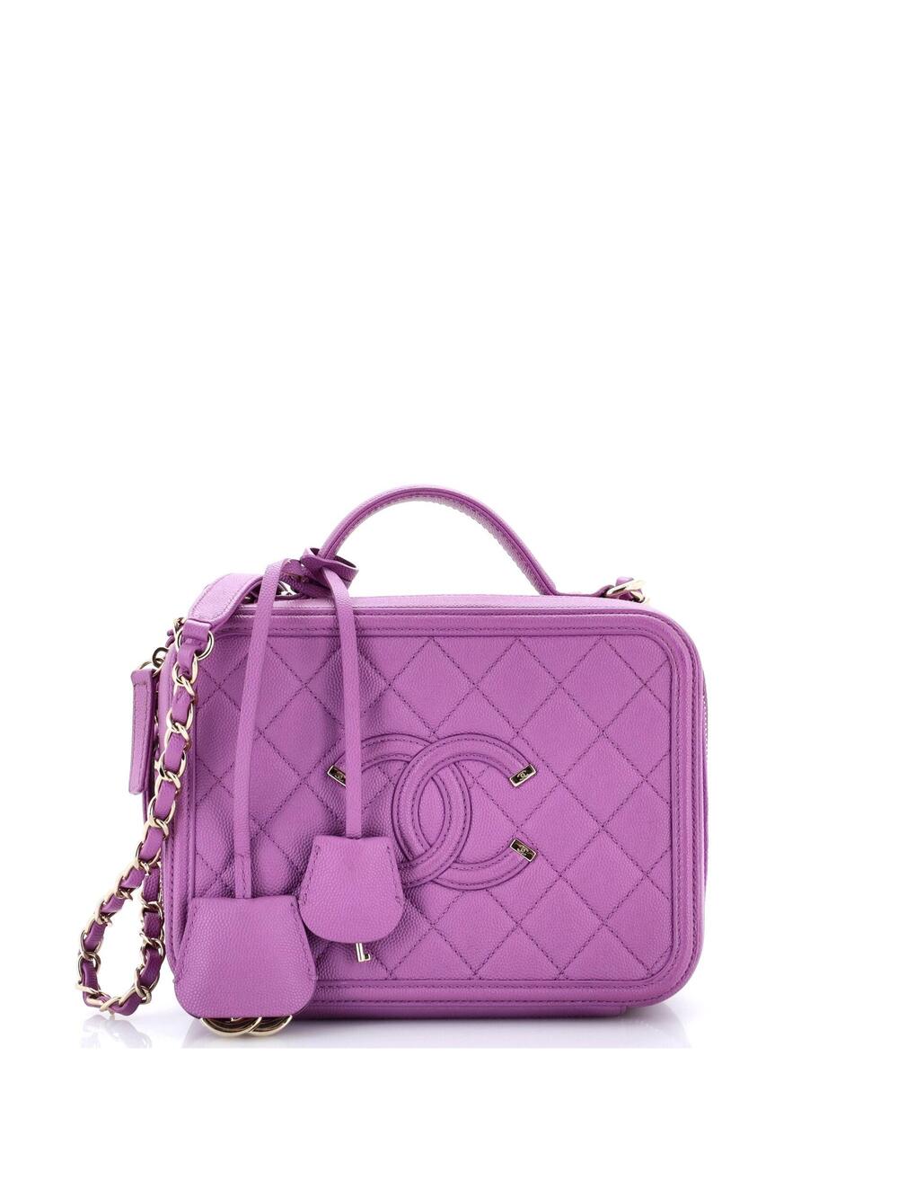 Chanel Filigree Vanity Case Quilted #371098C40B